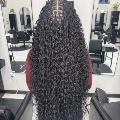 Boho Braids braiding service at Alven's Braiding Salon