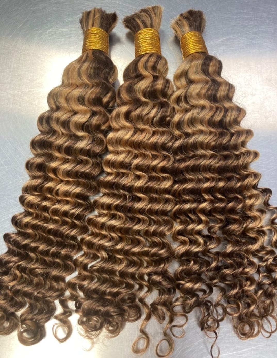 Deep Wave Bundles (Highlighted) hair bundle from Alven's Braiding Salon